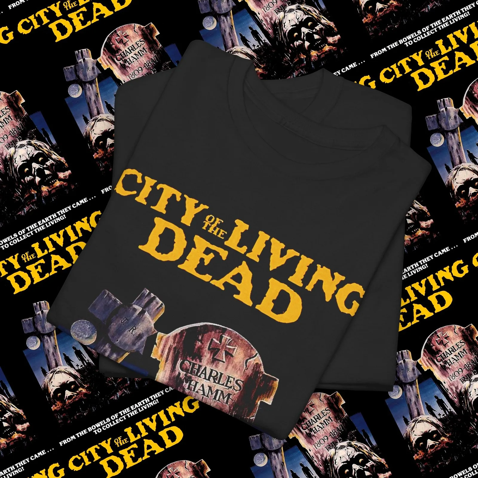City of the Living Dead Horror Movie T-shirt, Gates of Hell Trilogy Shirt