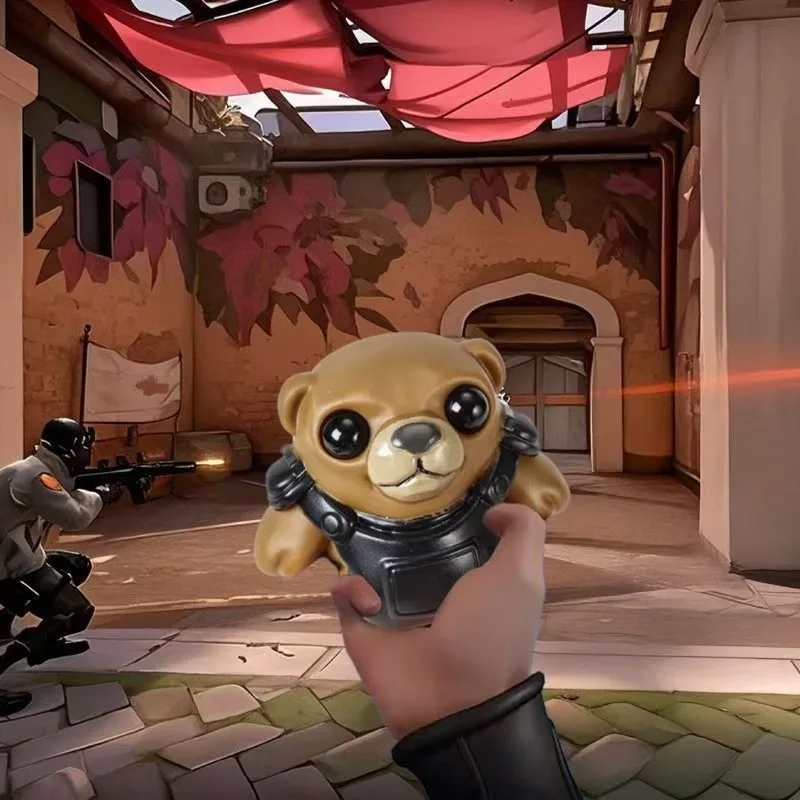 

Valorant Tactical Bear Game Peripherals Extract Cute Stuff Cartoon Accessories Valentines Gifts Collectible Ornaments Funny Toys