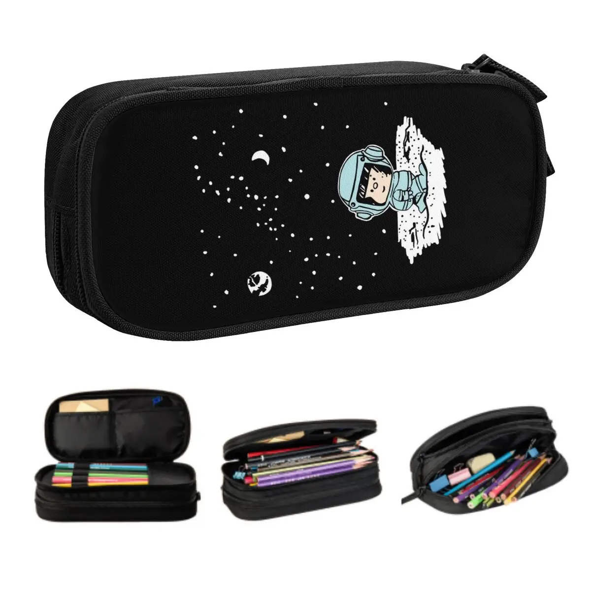 Custom Mafalda In Space Kawaii Pencil Case Girl Boy Large Capacity Quino Comic Cartoon Pencil Box Students Stationery