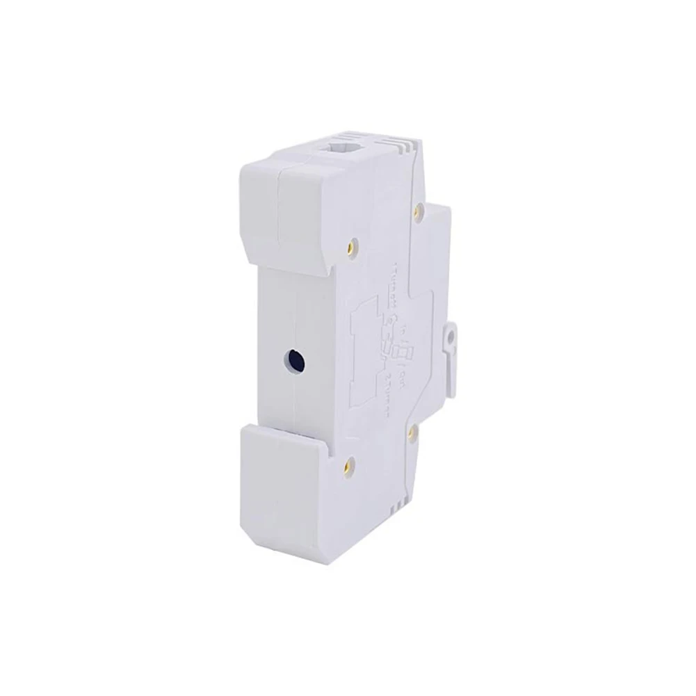 RT1863X 1P 63A Fuse Base Featuring LED Light for 14x51mm Fuse DIN Rail Mounted Copper Terminal Flame Retardant Housing