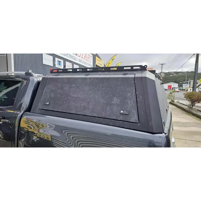 Heavy-duty Hardtop Pickup Canopy  Gladiator Rust-Proof Black Matte Truck Topper Aluminum