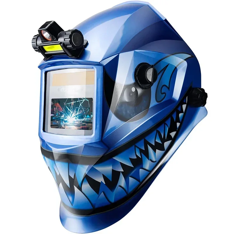 

Welder's mask splash-proof flame retardant automatic dimming welding helmet