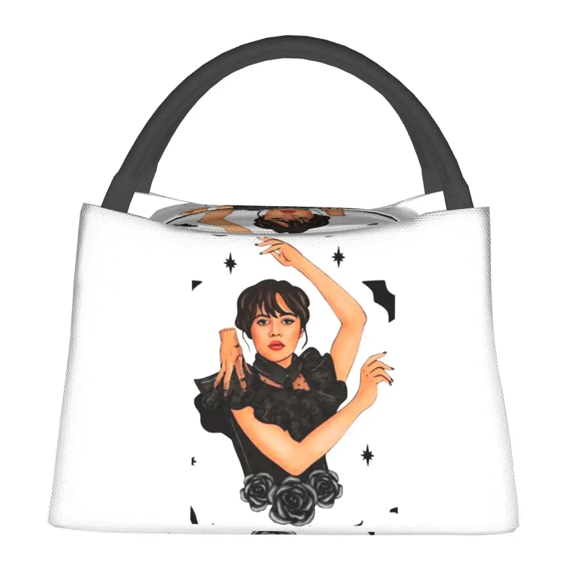 Wednesday Addams Dancing Dance Thermal Lunch Bags Insulated Bento Box  Lunch Tote Picnic Bags Thermal Bag for Woman Work