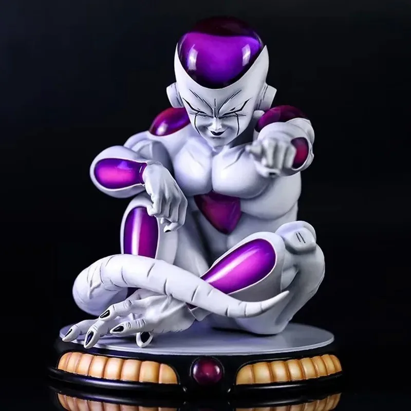 

Bandai Frieza Sitting Pose Premium Quality Figure Villain Legion Anime Statue Desktop Decoration For Anime Collectors Fans