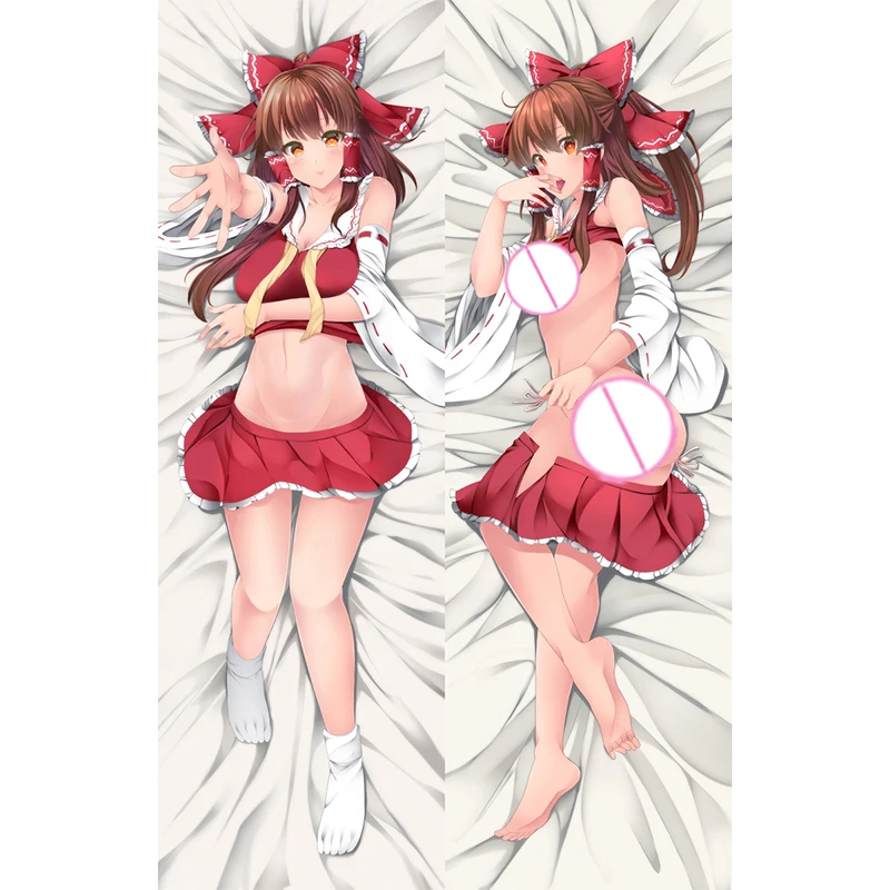 

Dakimakura Anime Pillow Cover Hakurei Reimu Double Sided Print 2Way Cushion Bedding Festival Gifts Gifts