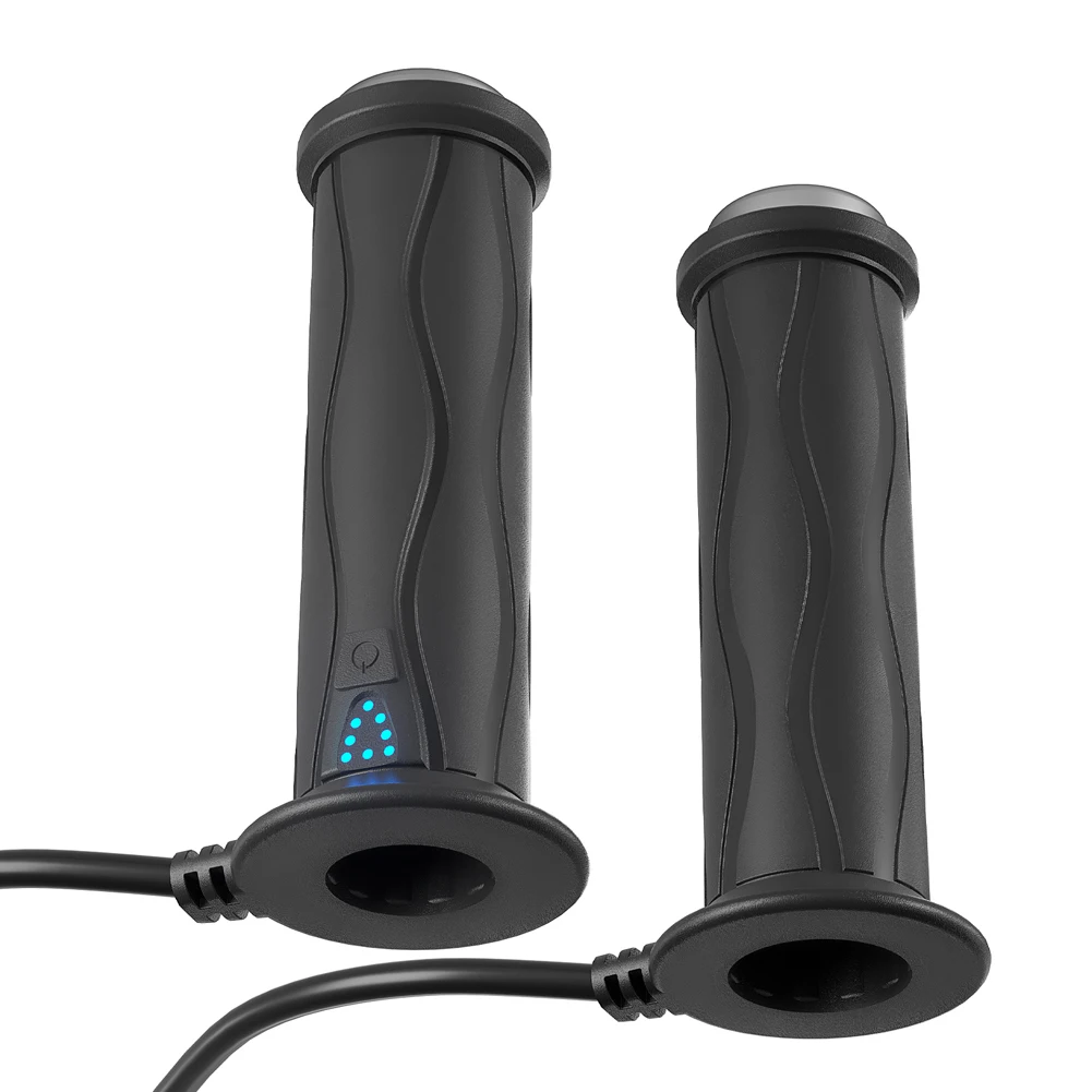

DC 12V Motorcycle Hand Heated Grips Waterproof Electric Heating Handle 5-Gear Electric Hot Heated Grip Smart Temperature Control