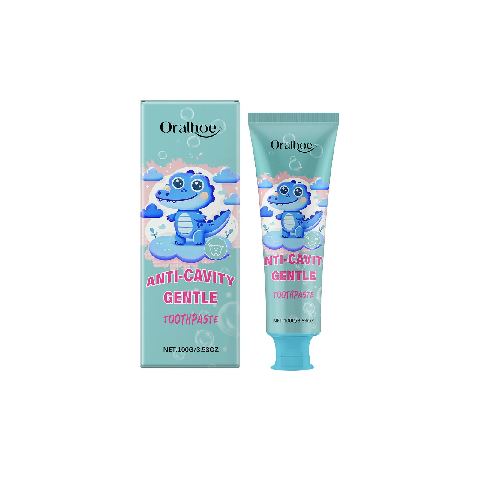 Children Toothpaste Prevent Cavities Remove Yellow Stain Protecting Enamel Fresh Breath Whitening Multiple Function Tooth Mousse