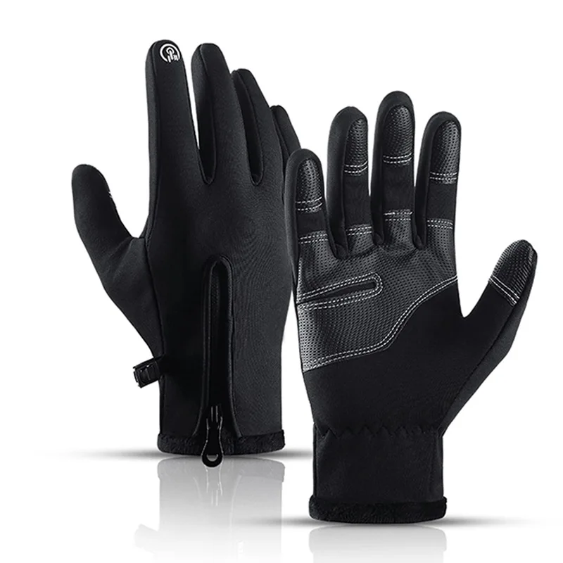 Winter Outdoor Motorcycle Riding Gloves With Touch Screen And Velvet Riding Gloves, Hiking And Skiing Warm Gloves