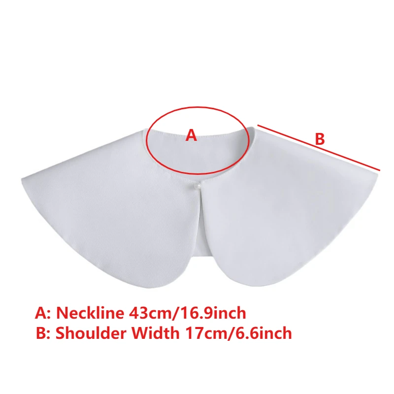 وشاح الموضة شال وهمية طوق قميص المرأة انفصال طوق بلون كاذبة طوق التعادل الأبيض فو كول الملابس والاكسسوارات