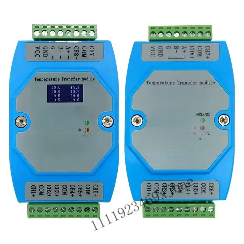 

RS20N-C 8-channel Temperature Transmitter NTC 10K Thermistor to RS485 MODBUS-RTU Acquisition Module Support PLC