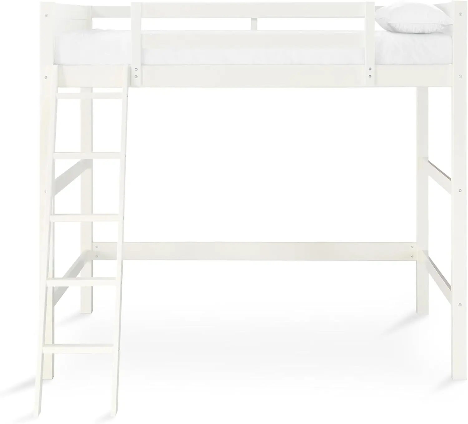 Denver Full Size Loft, White bed