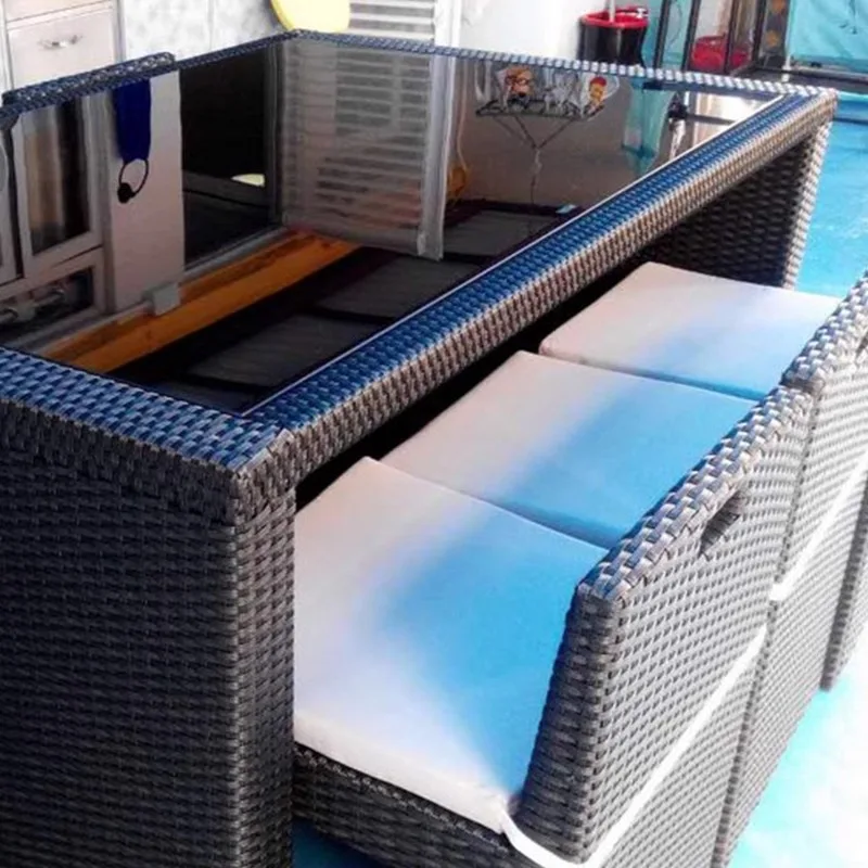 屋外パティオラタン家具セット ヴィラ中庭バルコニーレジャーラタン家具セット 屋外収納家具セット