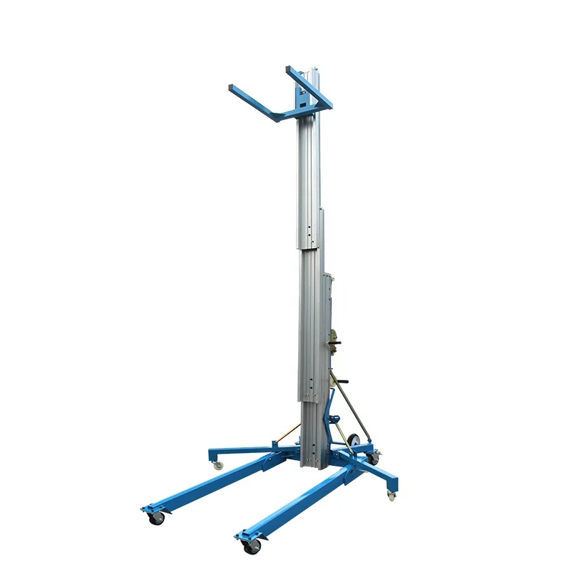 

Portable 300kg 5m 6.5m 8m Economical Manual Lifting Small Vertical Material Lifts for Sale
