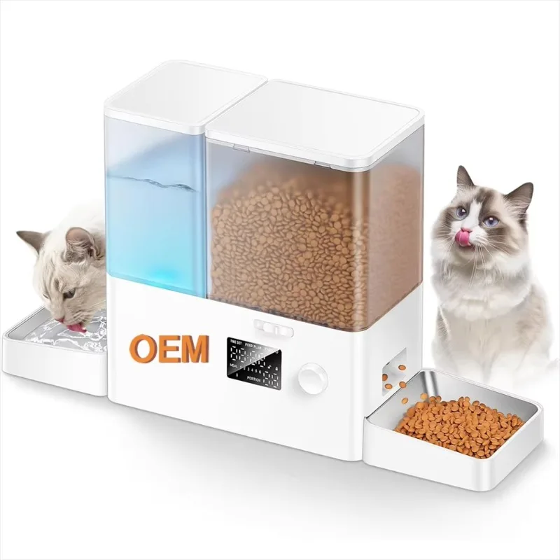 

WiFi Smart Automatic Pet Feeder and Water Dispenser 2 in 1 With App Control Large Capacity OEM ODM Customization for Cat Dog
