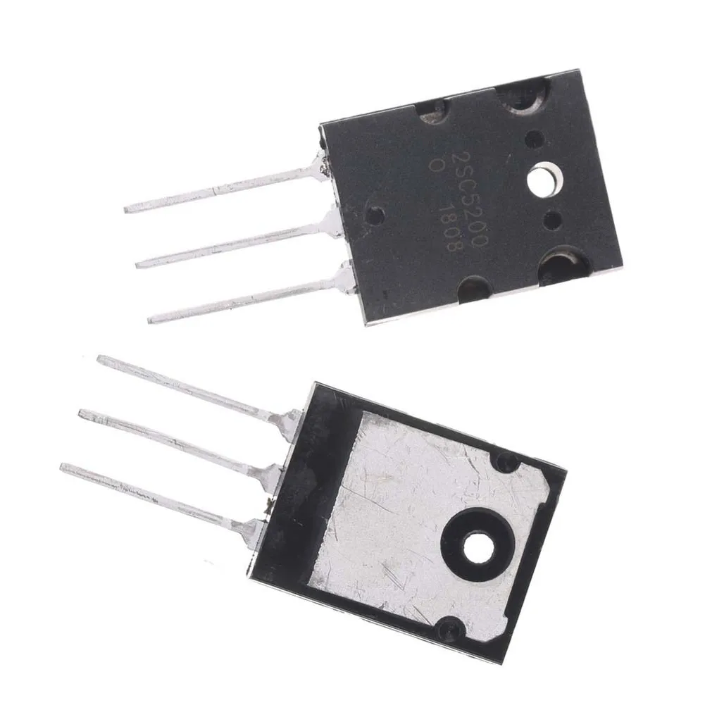 2pcs For 2SA1943 And 2SC5200 Disassembled High Power Pair Transistor Instrument Parts Accessories Easy Installation