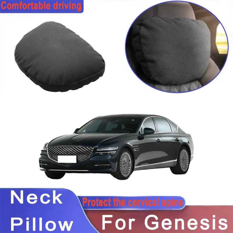 

Car Headrest Neck Support Seat Lumbar Cushion Neck Pillow Auto Accessories For Genesis G70 G80 G90 GV80 GV70 GV60 GV90 Neolun
