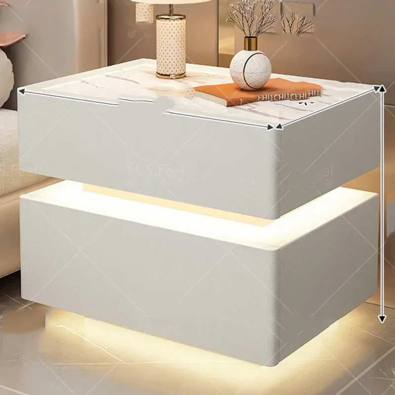 Modular Bedroom Nightstand Nordic Square Closets Storage Salon Cabinets Nightstand Coffee Table Mesita De Noche Modern Furniture