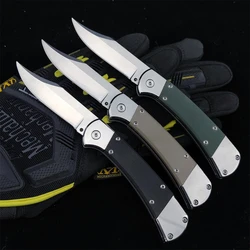 High Quality Folding Pocket Knife D2 Blade G10 Handle Tactical Knife Emergency Rescue Self Defense Survival EDC Tools