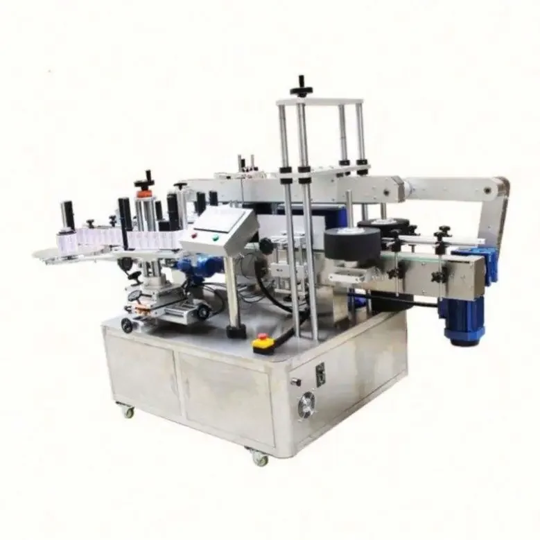 High Speed Double Sided Labeler PLC Control for PET Glass HDPE Bottles Custom Non-Standard Labeling Solutions