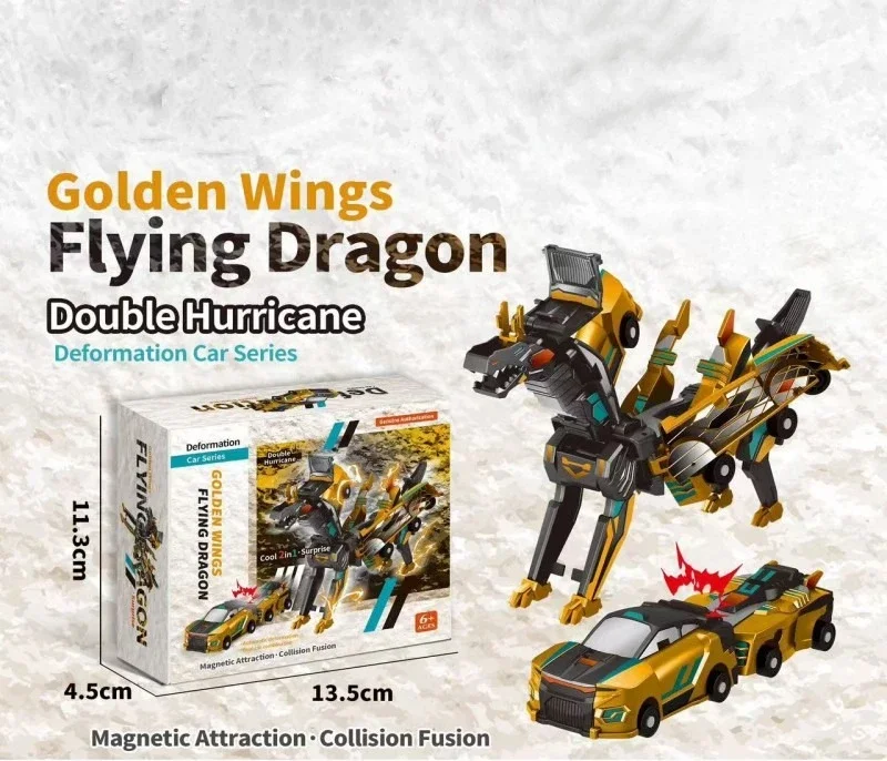Flying wings Pegasus Ka Bao car gods two car collisions deformation poniesunicorn transformation toys
