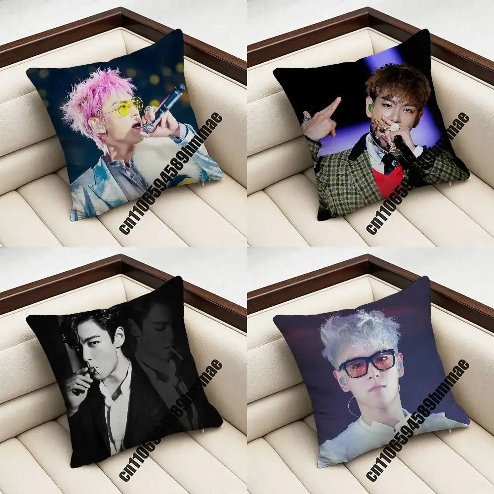 

For T-Top C-Choi Seung hyun Throw Pillow Case Sham 45x45cm Decoration Square Bed Pillowcase Pad Cover