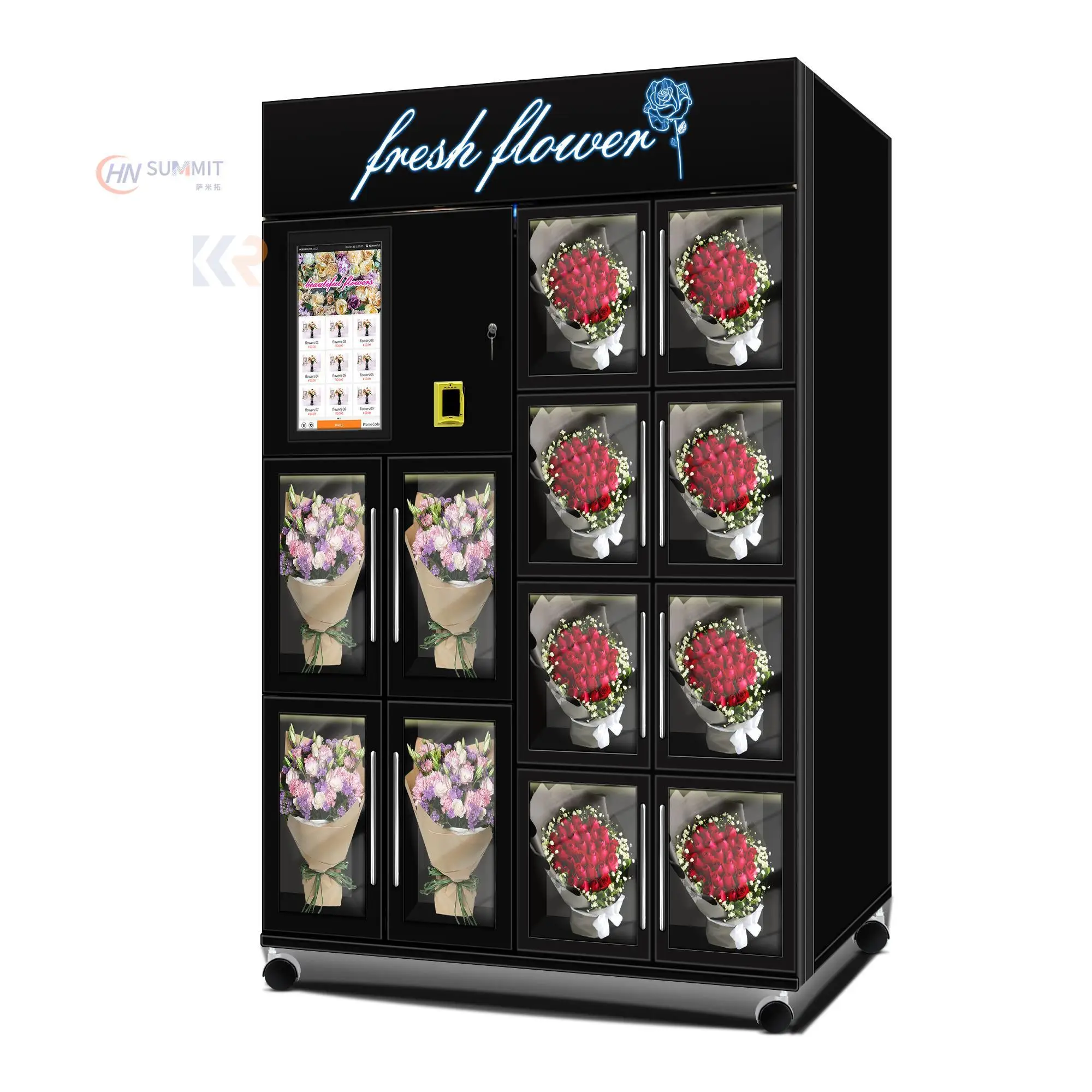 SDK Fresh Flower Locker Vending Machine With Refrigerate Cooling System In Mall