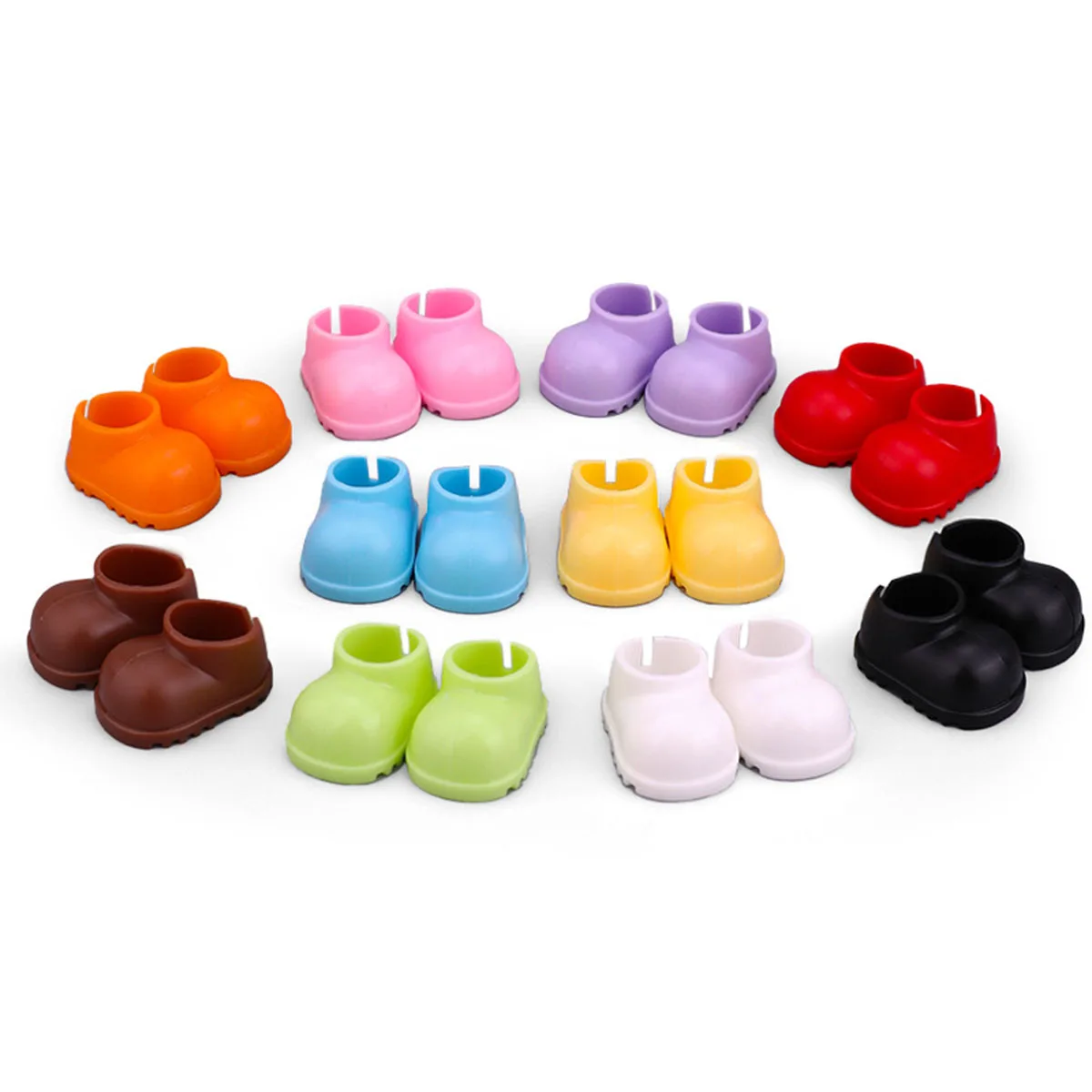 [인형 없음] 미니 인형 신발 10.5cm 미니 라부부 4.0 인형 신발 짧은 레인 부츠 인형 옷 액세서리 선물