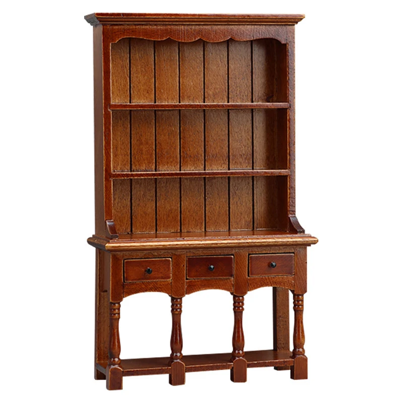 1pc1:12 Miniature Bookcases Cabinet Racks Storage Cabinets Furniture Dollhouse  Model Decor Toy Doll House Accessories