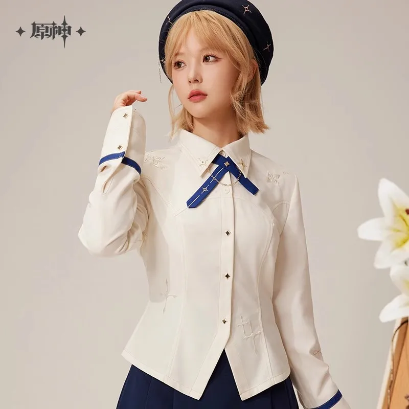 

Official Genuine Genshin Impact Albedo Theme Impression Series Waisted Shirt Genshin Effect Apparel Anime Peripheral Gift