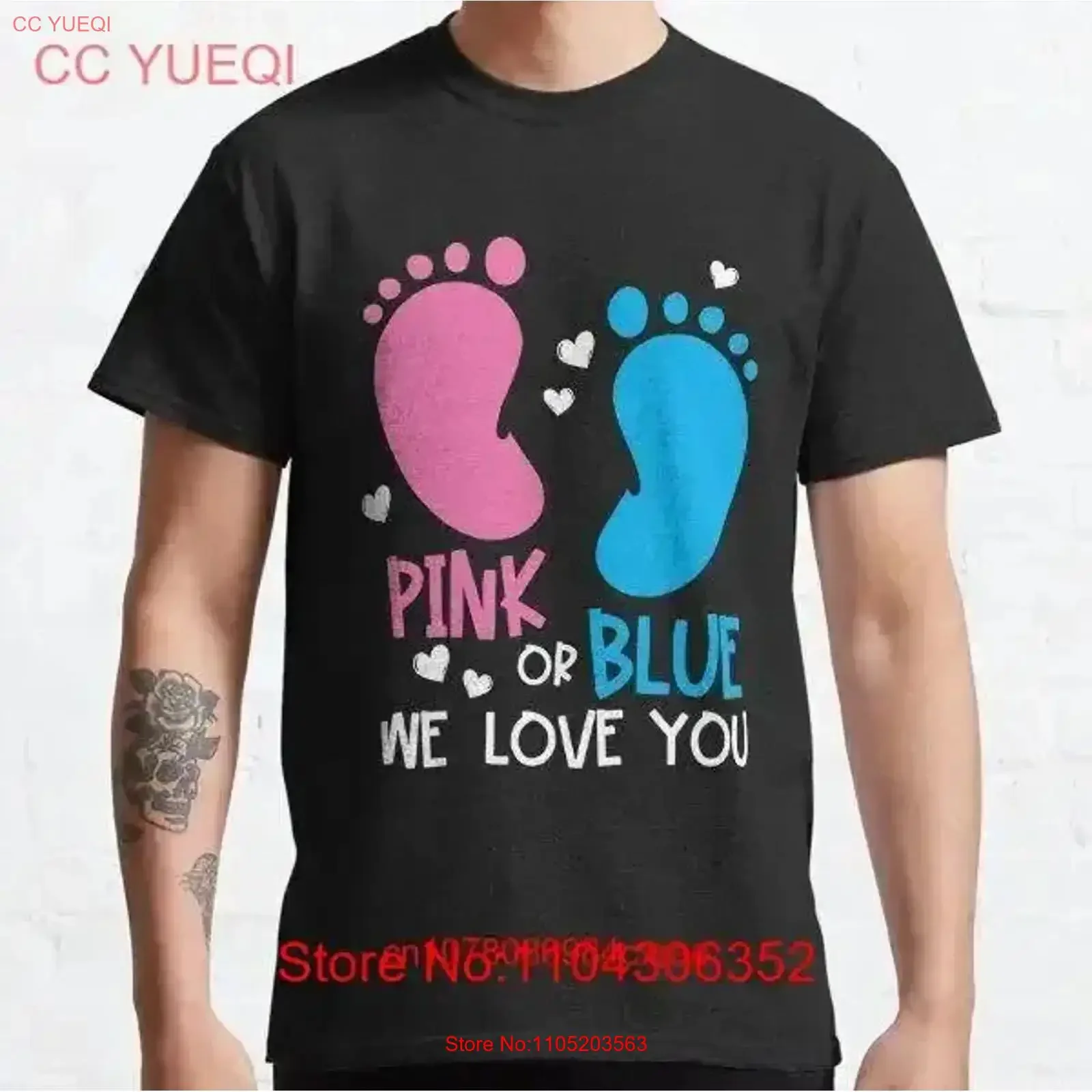 Gender Reveal Party Pink Or Blue Classic T Shirt M 3XL Fast Shipping vintage Washed streetwear Stretched Breathable Versatile