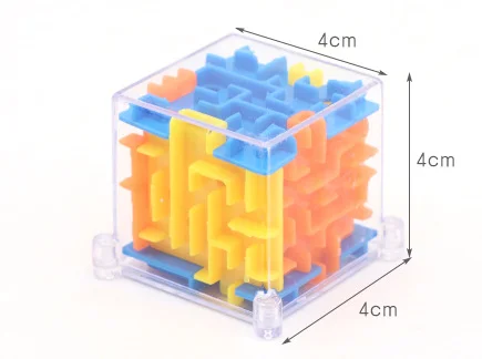 3D Three-dimensional Maze Rotating Bead Game Toy Six-sided Intellectual Decompression Toy Gashapon Breakthrough Toy Board Game