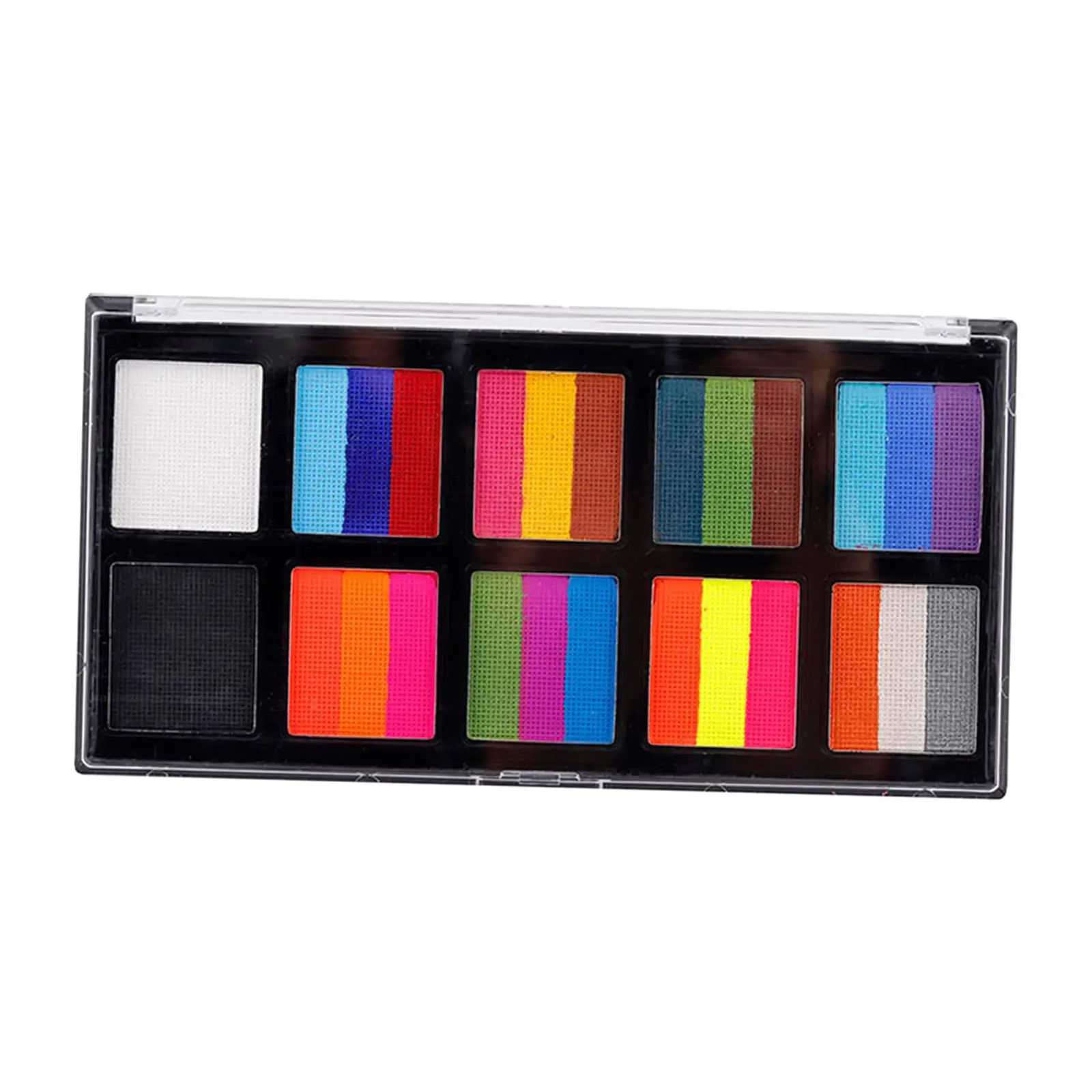 لوحة ألوان متعددة للوجه، مجموعة مكياج منشطة بالماء لرسم الجسم الفني للنساء والرجال في المهرجانات #5