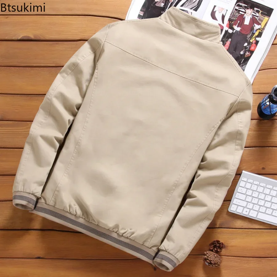 Plus Size 4XL 5XL Autumn Winter Men's Bomber Jackets Casual Male Outwear Fleece Thick Warm Windbreaker Jacket Mens Warm Coats