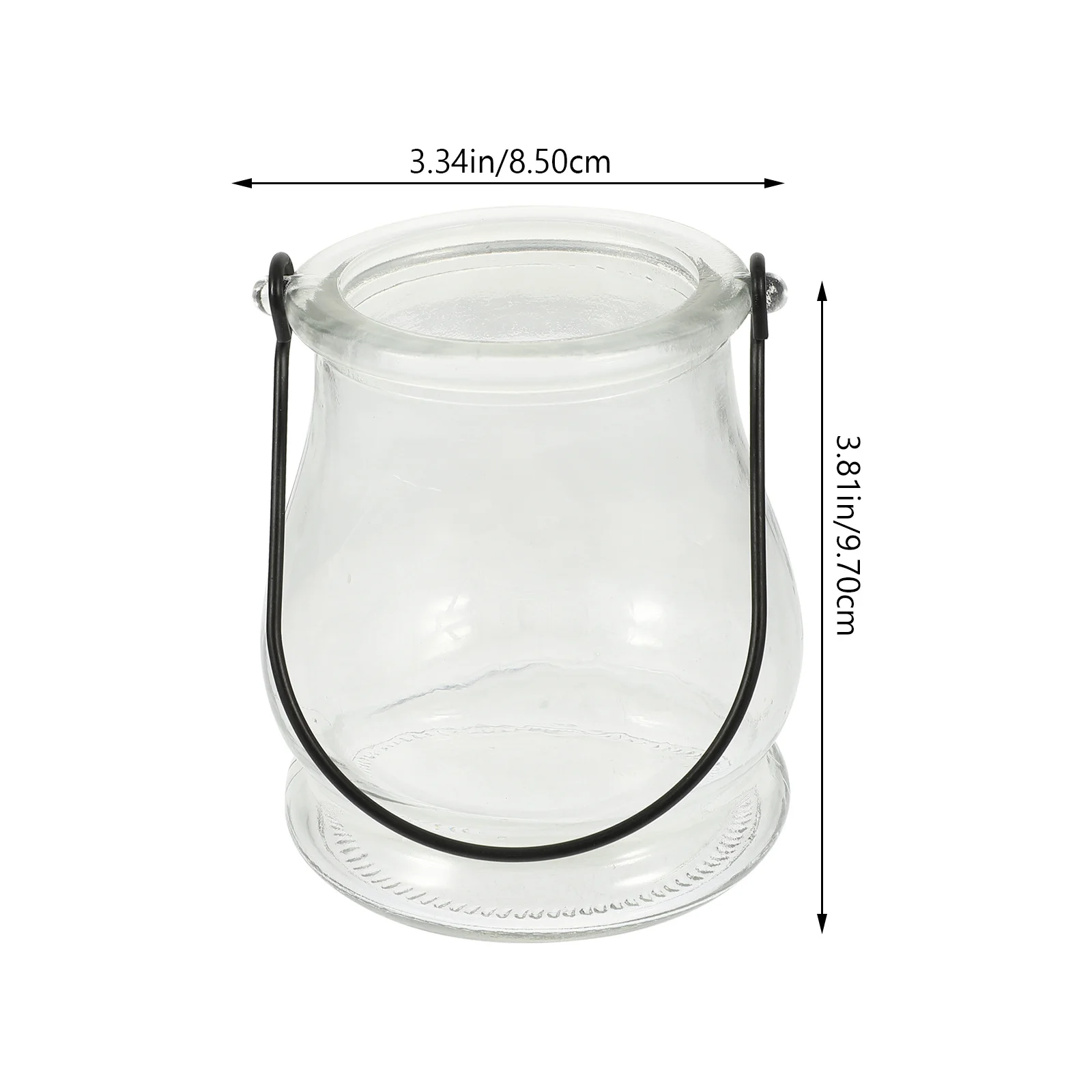 4Pcs Transparent Glass Flower Container Modern Style Stands Home Banquet Dinner Wedding Decor Glass Candlesticks