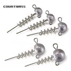 Countbass Jig Heads Schroef Lock In – Vinilos shad, gusano y pez