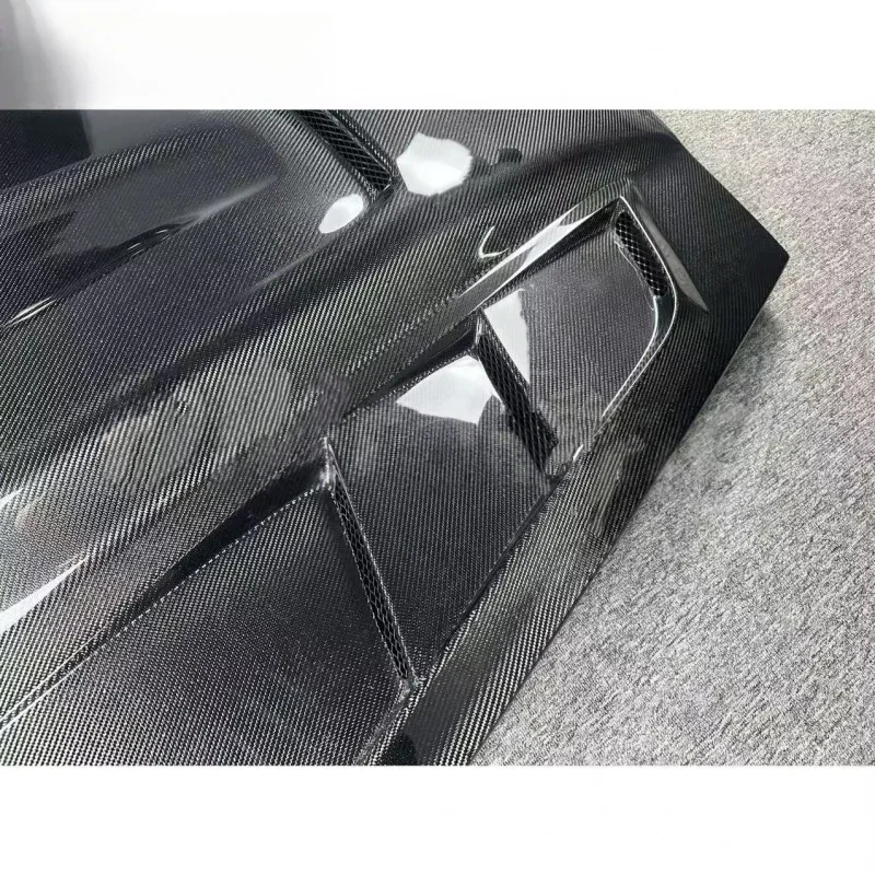 ZR2 Style Carbon Fiber Hood Bonnet Lightweight Sports Car Upgrade Replacement 2005-2013