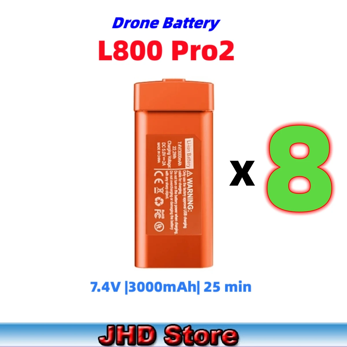 JHD LYZRC bateria dron do baterii L800 Pro2 dla oryginalnej baterii L800Pro2 3000mAh 25 Min czas lotu RC bateria do drona dostawców