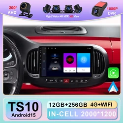 wireless Carplay Android Auto For Fiat 500L Egea Doblo 2012-2017 Car Radio Stereo Navigation Multimedia Player Video NO 2din DVD