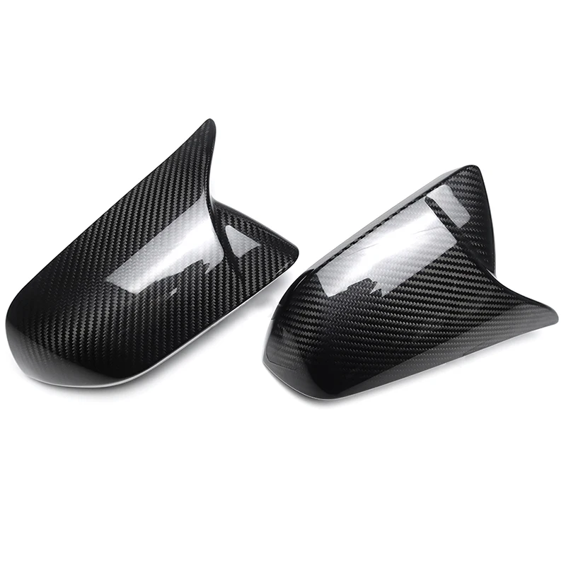 Carbon Fiber Cowhorn Rearview Mirror Housing for Mustang 2024（Only suitable for versions without turn signals）