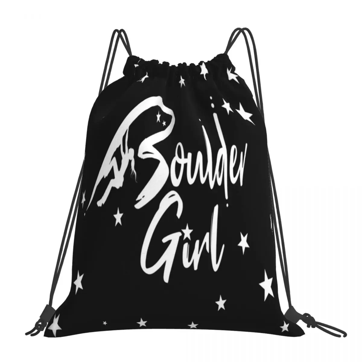 Bouldering Girl Bouldering Gift Bouldering Backpacks Portable Drawstring Bags Shoes Bag Book Bags For Travel School