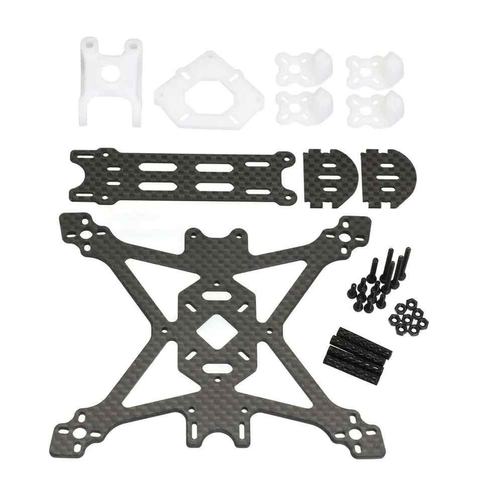 مجموعة إطار Angel25 2.5 بوصة 118 مم من ألياف الكربون لطائرات RC FPV Racing Quadcopter تدعم محرك بلا فرشات 1103 1104 1206 - 5