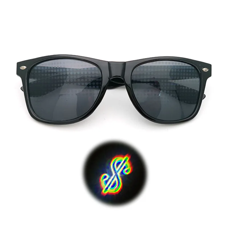 Funny 3D Sunglasses Love And Star Special Effects 3D Glasses Firework Diffraction Eyewear Optical Mirror Light Rainbow Show Part