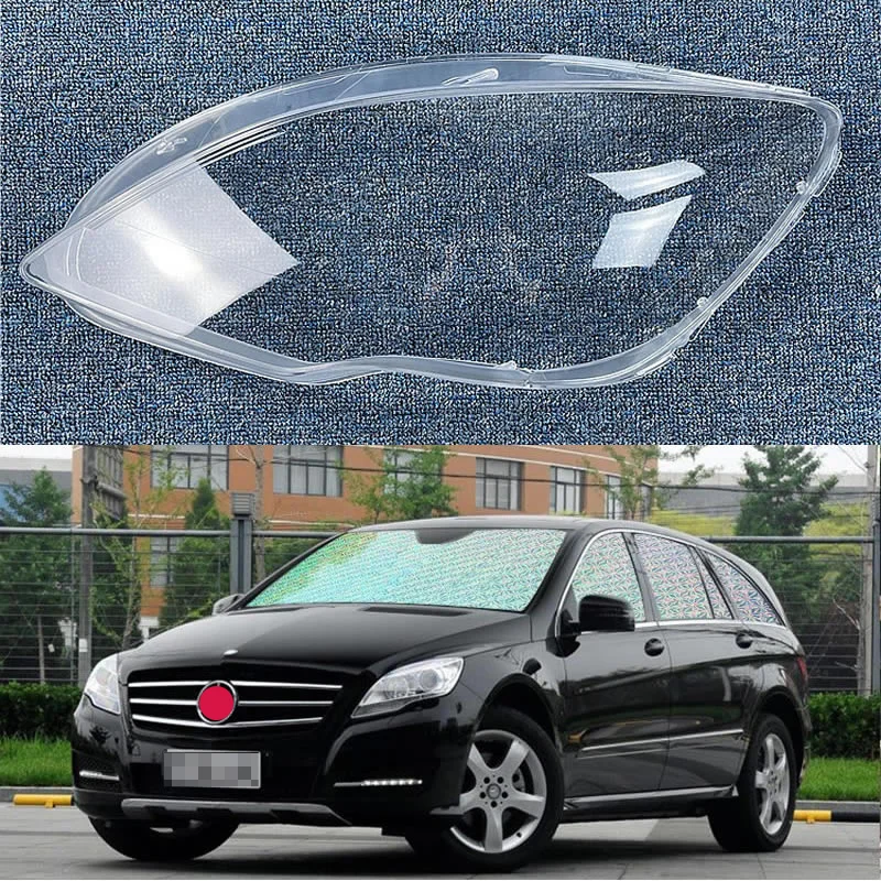 

For Mercedes-Benz W251 R-class R300 R320 R350 2009-2017 Lampshade Headlamp Shell Headlight Cover Lens Plexiglass car accsesories