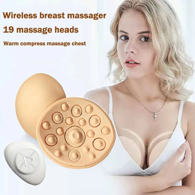 Electronic Breast Massager Chest Enlargement Massager Anti-Chest Sagging Device Massage Instrument Tool for Girl Women