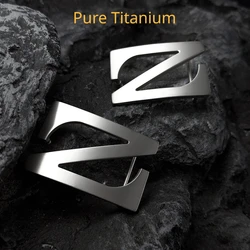 Simple Pure Titanium Belt Buckle Z Letters Inside Wear Smooth Belt Buckle Bare Plate Buckle Not Rust NOT Anllergic Belt Buckles