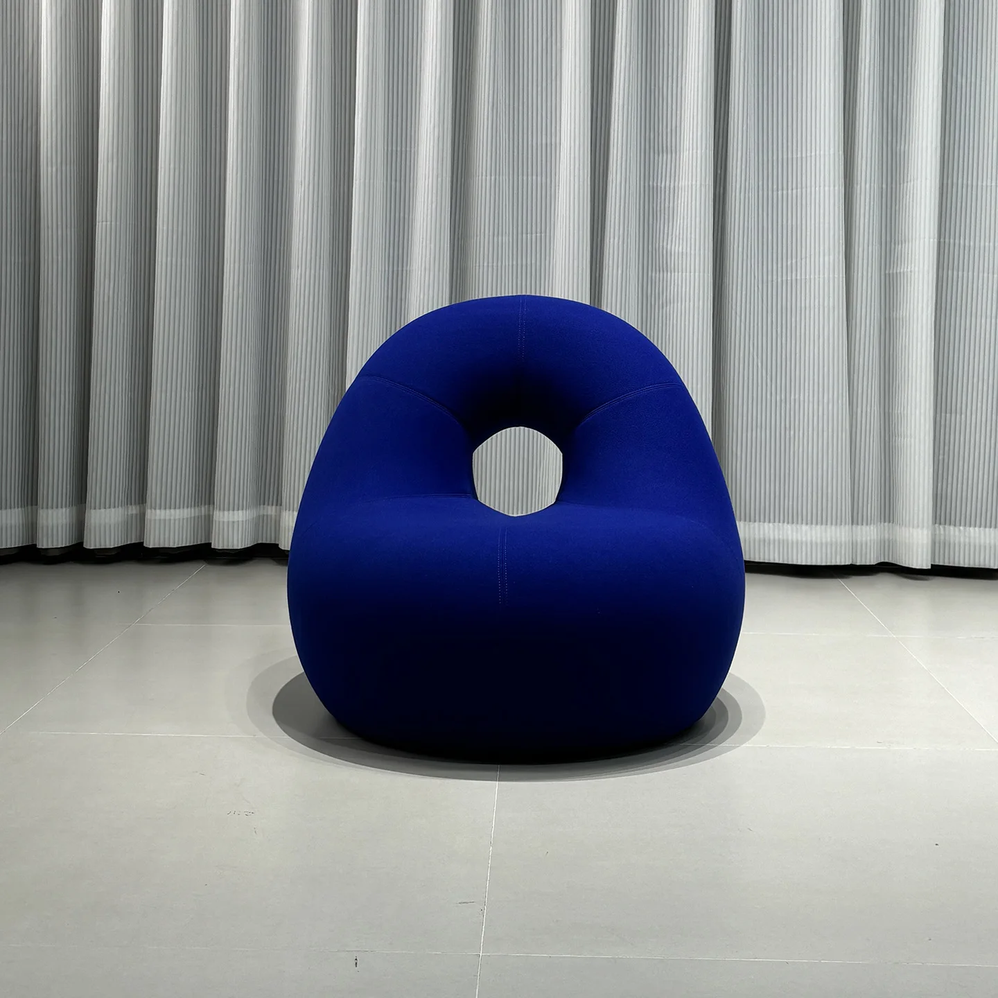 Nordic Single Children's Seat Blue Spoon-Shaped Lazy Sofa for Living Room Modern Home Furniture Cream Creative Cute Ins Color