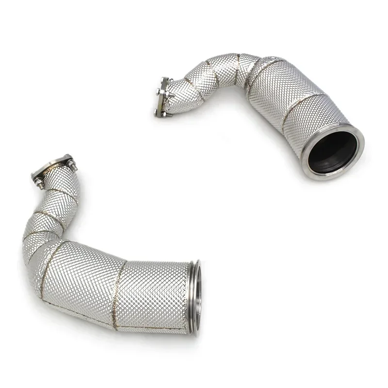 

Section High flow Pipes branch downpipe Exhaust Pipe with for 4.8 2010-2016