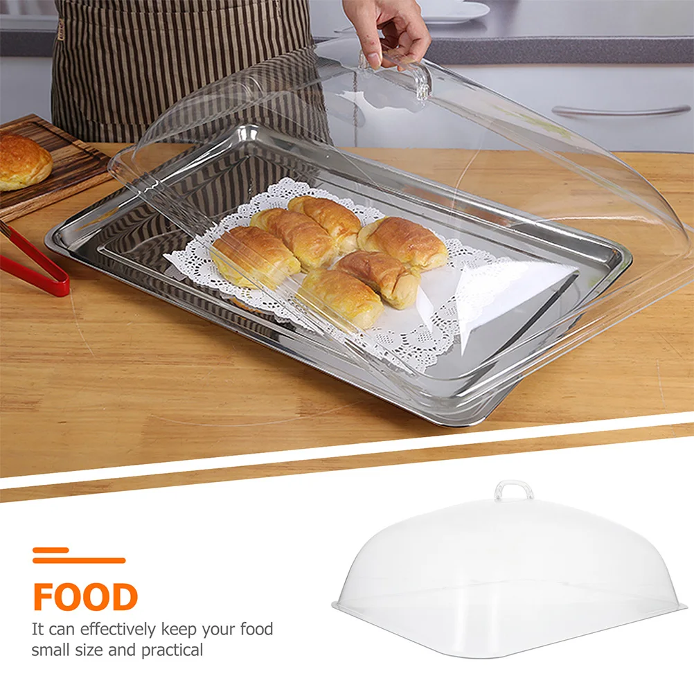

2Pcs Bread Cover PVC Dim Sum Hood Food Covers for Cake Dome Fresh Keeping Snack Sturdy Hygienic Kitchen Bar Supplies Plastic