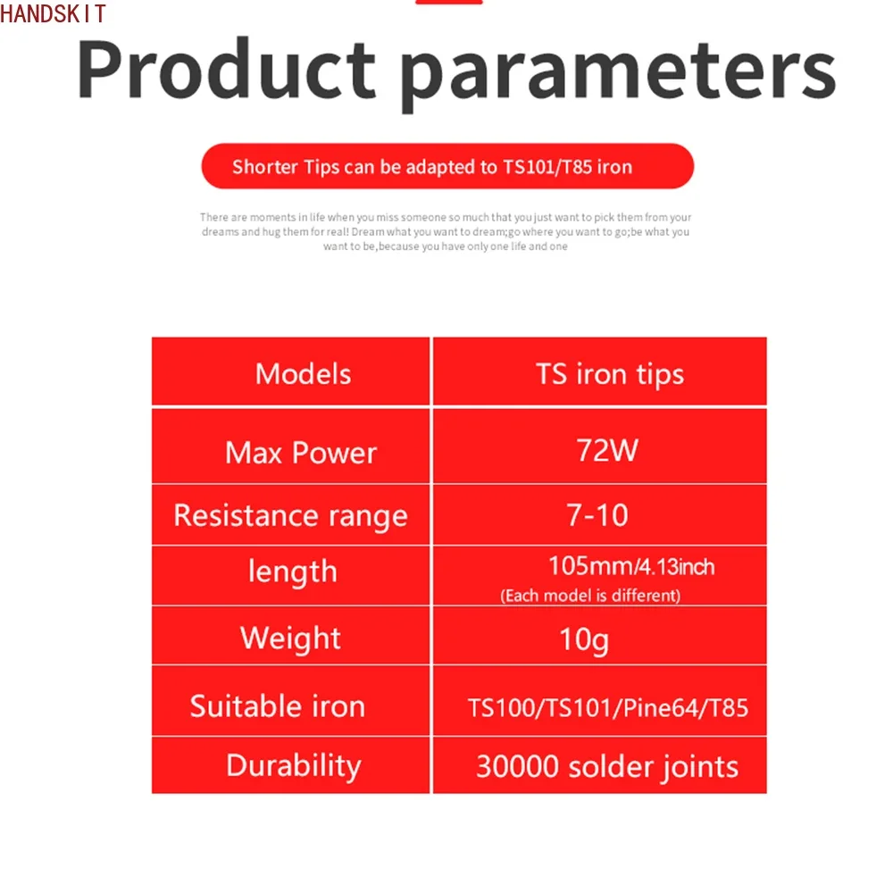 ‌ مجموعة أطراف مكواة لحام عالمية لـ TS100/TS101/T85 - تسخين سريع، سهل التركيب لـ Pinecil والمزيد ‌