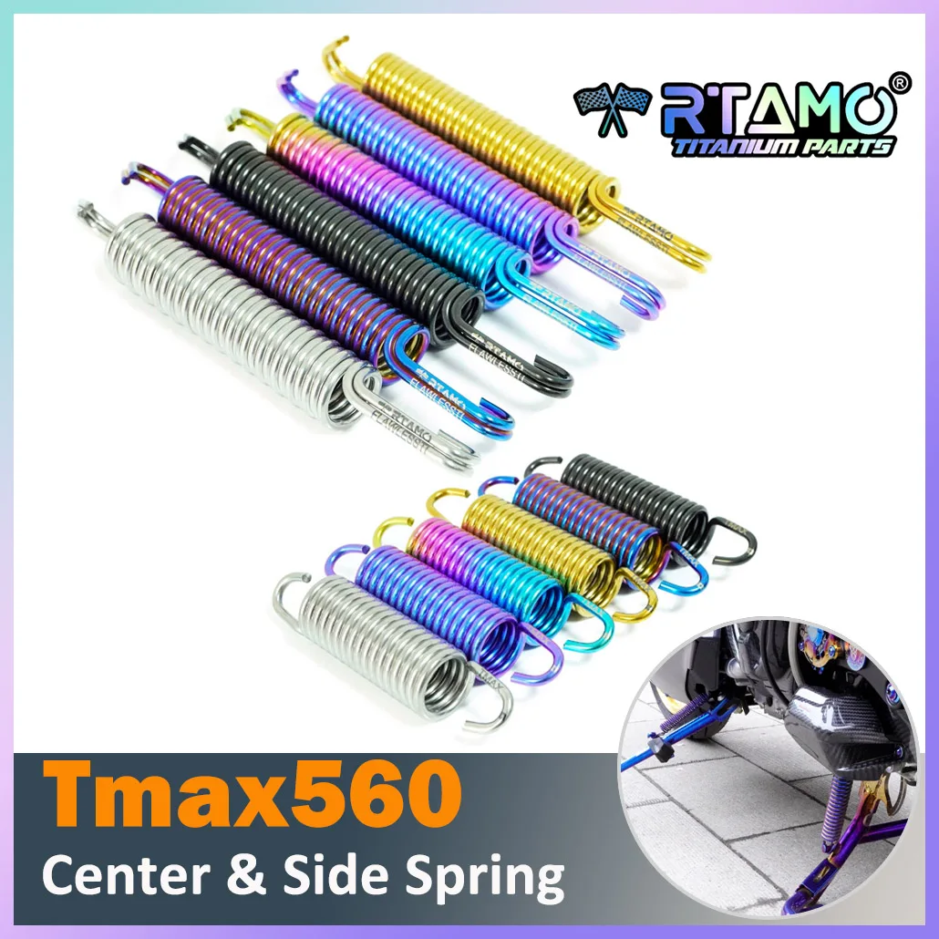 

RTAMO Gr5 Titanium Center Spring Side Spring for Yamaha Tmax 560 530 Stand Spring